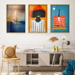 Casa si Gradina - Decoratiuni - Tablouri - Tablou sticlă securizată Wallxpert, sticlă, 40 x 60 cm, multicolor, 884ASF1315 - Infinity.ro