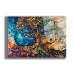 Casa si Gradina - Decoratiuni - Tablouri - Tablou sticlă securizată Wallxpert, sticlă, 70 x 100 cm, multicolor, 544CLR1448 - Infinity.ro