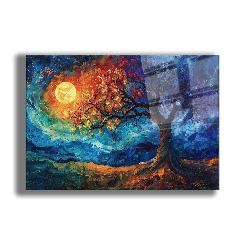 Casa si Gradina - Decoratiuni - Tablouri - Tablou sticlă securizată Wallxpert, sticlă, 70 x 100 cm, multicolor, 544CLR1460 - Infinity.ro