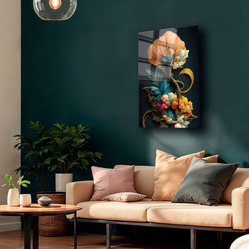 Casa si Gradina - Decoratiuni - Tablouri - Tablou sticlă securizată Wallxpert, sticlă, 70 x 100 cm, multicolor, 544CLR1382 - Infinity.ro