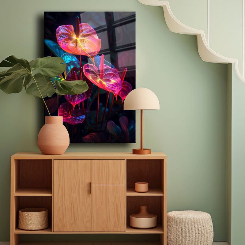 Casa si Gradina - Decoratiuni - Tablouri - Tablou sticlă securizată Wallxpert, sticlă, 70 x 100 cm, multicolor, 544CLR1406 - Infinity.ro