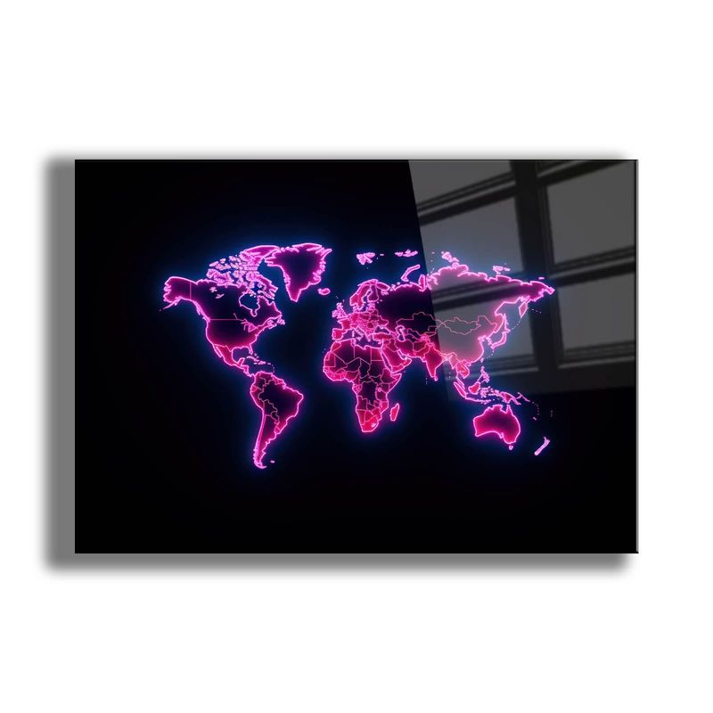 Casa si Gradina - Decoratiuni - Tablouri - Tablou sticlă securizată Wallxpert, sticlă, 70 x 100 cm, multicolor, 544CLR1202 - Infinity.ro