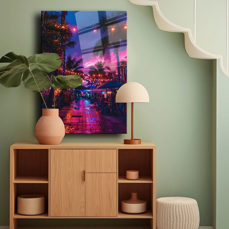 Casa si Gradina - Decoratiuni - Tablouri - Tablou sticlă securizată Wallxpert, sticlă, 70 x 100 cm, multicolor, 544CLR1220 - Infinity.ro