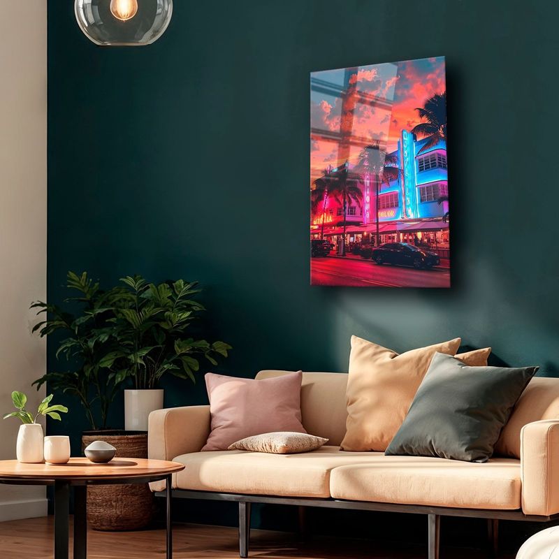 Casa si Gradina - Decoratiuni - Tablouri - Tablou sticlă securizată Wallxpert, sticlă, 70 x 100 cm, multicolor, 544CLR1148 - Infinity.ro