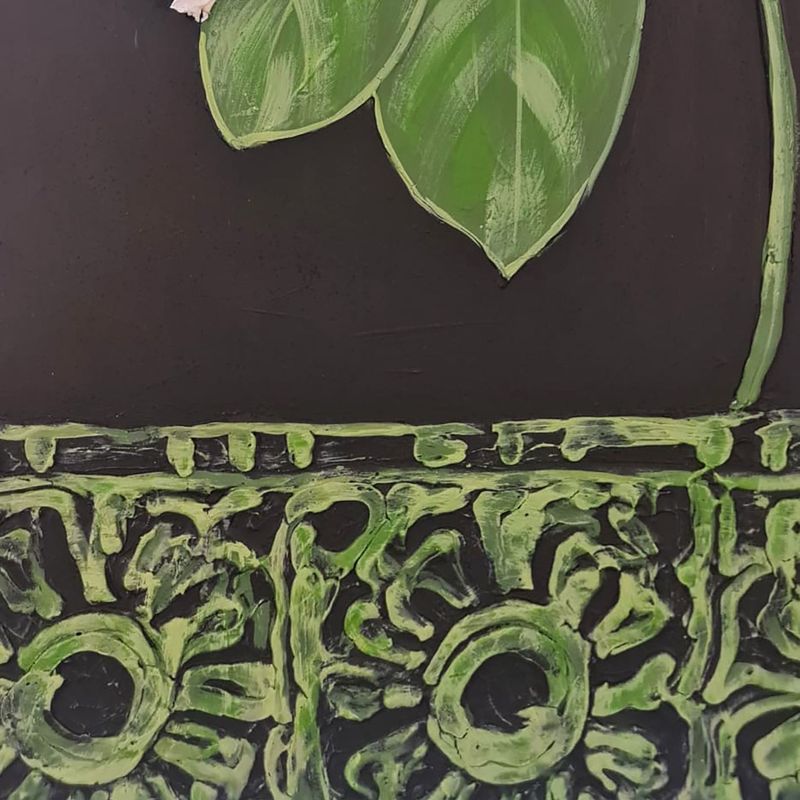 Casa si Gradina - Decoratiuni - Tablouri - Tablou ulei Wallxpert, lemn, 70 x 70 cm, multicolor, 405HND1431 - Infinity.ro