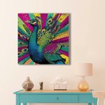 Casa si Gradina - Decoratiuni - Tablouri - Tablou pe pânză Wallxpert, lemn, 70 x 70 cm, multicolor, 649THL1202 - Infinity.ro