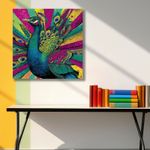 Casa si Gradina - Decoratiuni - Tablouri - Tablou pe pânză Wallxpert, lemn, 70 x 70 cm, multicolor, 649THL1202 - Infinity.ro