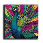 Casa si Gradina - Decoratiuni - Tablouri - Tablou pe pânză Wallxpert, lemn, 70 x 70 cm, multicolor, 649THL1202 - Infinity.ro