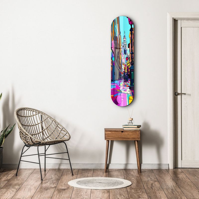 Casa si Gradina - Decoratiuni - Tablouri - Tablou sticlă securizată Wallxpert, sticlă, 20 x 80 cm, multicolor, 226SNG1174 - Infinity.ro