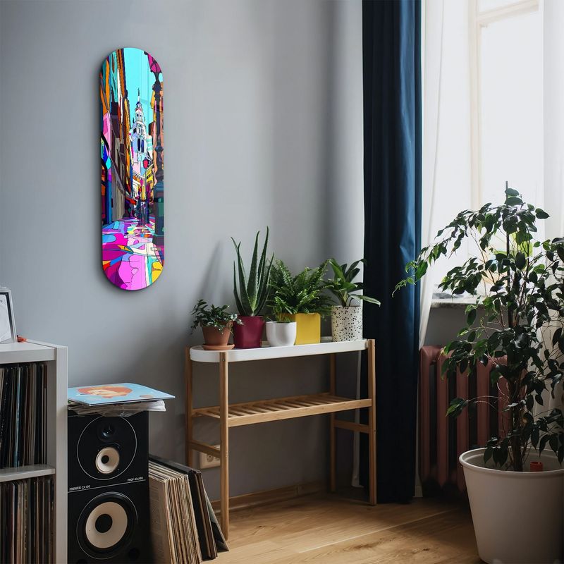 Casa si Gradina - Decoratiuni - Tablouri - Tablou sticlă securizată Wallxpert, sticlă, 20 x 80 cm, multicolor, 226SNG1174 - Infinity.ro