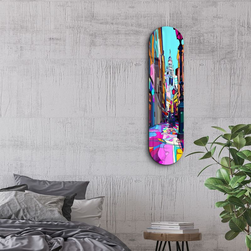 Casa si Gradina - Decoratiuni - Tablouri - Tablou sticlă securizată Wallxpert, sticlă, 20 x 80 cm, multicolor, 226SNG1174 - Infinity.ro