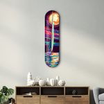 Casa si Gradina - Decoratiuni - Tablouri - Tablou sticlă securizată Wallxpert, sticlă, 20 x 80 cm, multicolor, 226SNG1155 - Infinity.ro