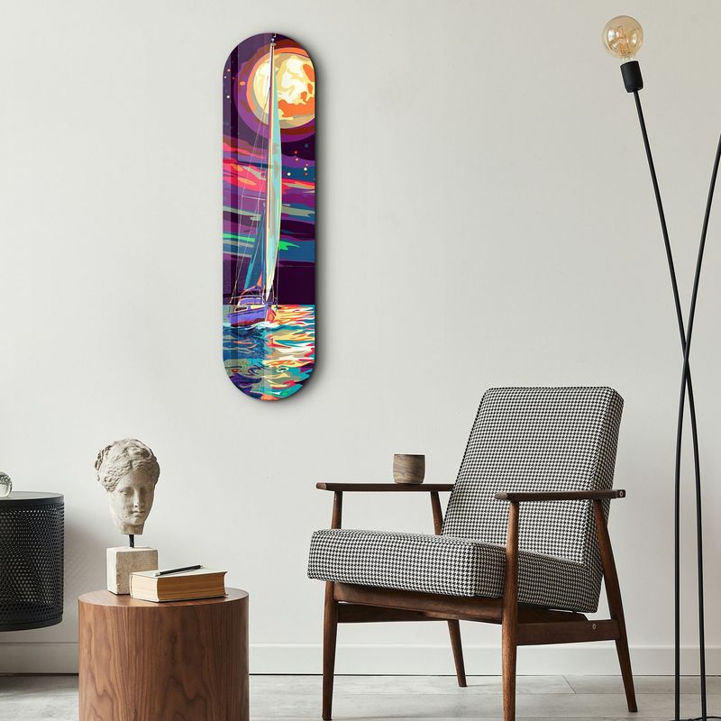 Casa si Gradina - Decoratiuni - Tablouri - Tablou sticlă securizată Wallxpert, sticlă, 20 x 80 cm, multicolor, 226SNG1155 - Infinity.ro