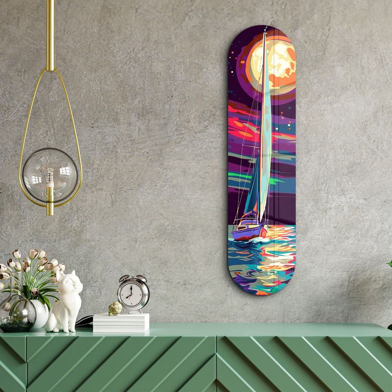 Casa si Gradina - Decoratiuni - Tablouri - Tablou sticlă securizată Wallxpert, sticlă, 20 x 80 cm, multicolor, 226SNG1155 - Infinity.ro