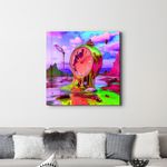 Casa si Gradina - Decoratiuni - Tablouri - Tablou sticlă securizată Wallxpert, sticlă, 60 x 60 cm, multicolor, 642BTH1305 - Infinity.ro