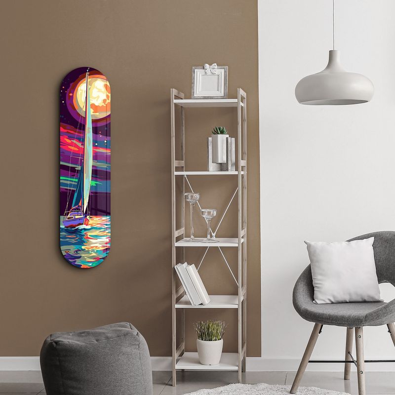 Casa si Gradina - Decoratiuni - Tablouri - Tablou sticlă securizată Wallxpert, sticlă, 20 x 80 cm, multicolor, 226SNG1155 - Infinity.ro