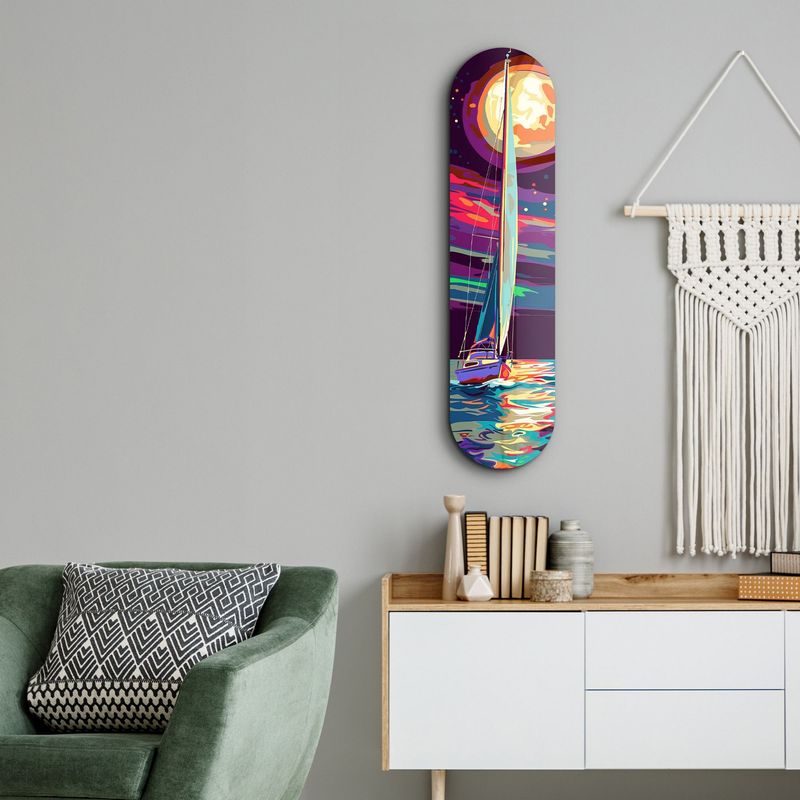 Casa si Gradina - Decoratiuni - Tablouri - Tablou sticlă securizată Wallxpert, sticlă, 20 x 80 cm, multicolor, 226SNG1155 - Infinity.ro