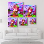 Casa si Gradina - Decoratiuni - Tablouri - Tablou sticlă securizată Wallxpert, sticlă, 60 x 60 cm, multicolor, 642BTH1305 - Infinity.ro