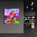 Casa si Gradina - Decoratiuni - Tablouri - Tablou sticlă securizată Wallxpert, sticlă, 60 x 60 cm, multicolor, 642BTH1305 - Infinity.ro