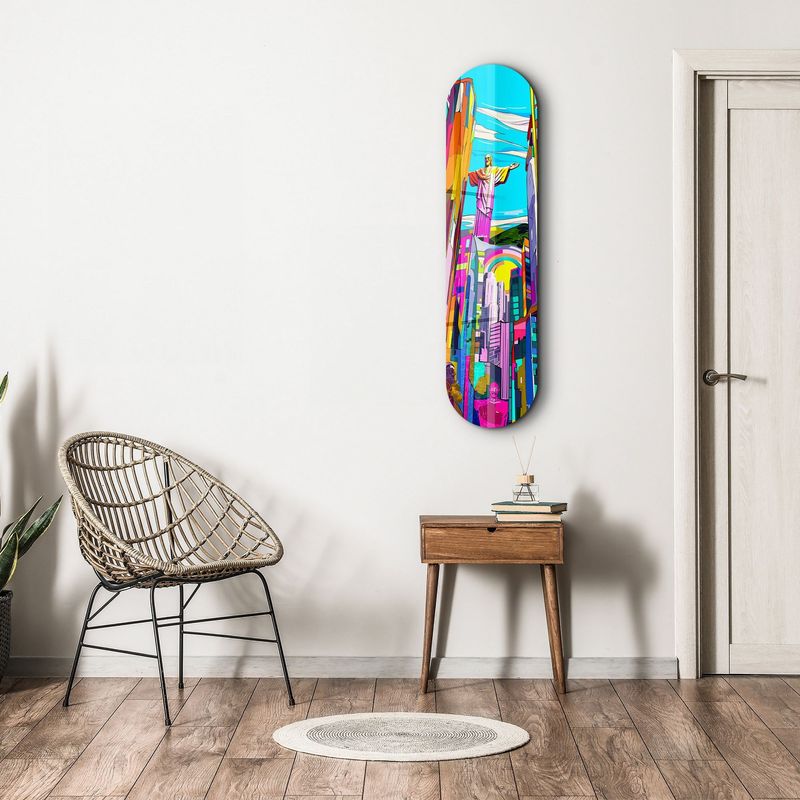 Casa si Gradina - Decoratiuni - Tablouri - Tablou sticlă securizată Wallxpert, sticlă, 20 x 80 cm, multicolor, 226SNG1175 - Infinity.ro