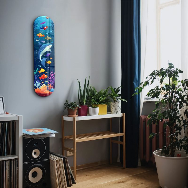 Casa si Gradina - Decoratiuni - Tablouri - Tablou sticlă securizată Wallxpert, sticlă, 20 x 80 cm, multicolor, 226SNG1150 - Infinity.ro