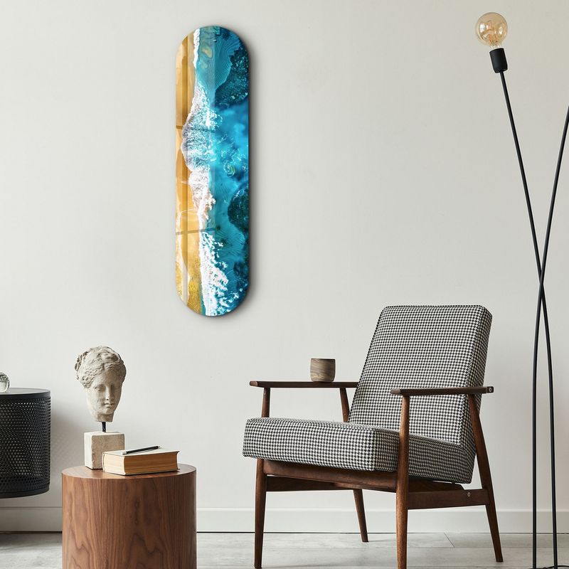 Casa si Gradina - Decoratiuni - Tablouri - Tablou sticlă securizată Wallxpert, sticlă, 20 x 80 cm, multicolor, 226SNG1142 - Infinity.ro