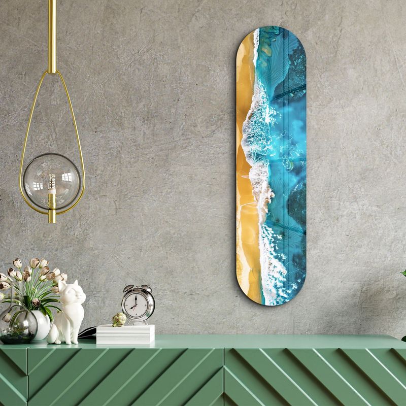 Casa si Gradina - Decoratiuni - Tablouri - Tablou sticlă securizată Wallxpert, sticlă, 20 x 80 cm, multicolor, 226SNG1142 - Infinity.ro