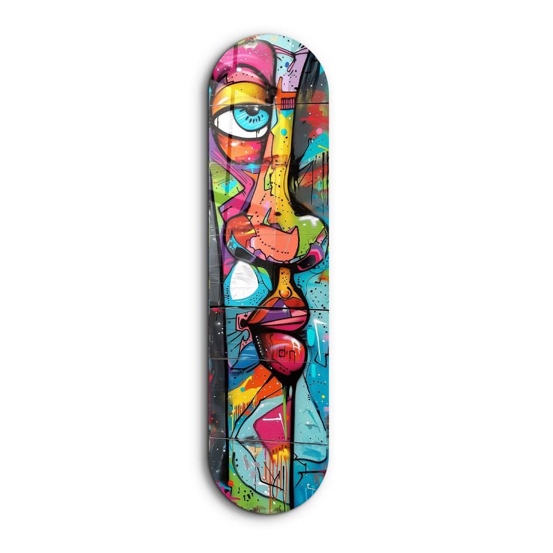 Casa si Gradina - Decoratiuni - Tablouri - Tablou sticlă securizată Wallxpert, sticlă, 20 x 80 cm, multicolor, 226SNG1138 - Infinity.ro