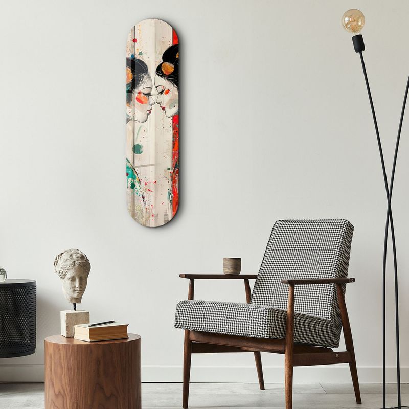 Casa si Gradina - Decoratiuni - Tablouri - Tablou sticlă securizată Wallxpert, sticlă, 20 x 80 cm, multicolor, 226SNG1120 - Infinity.ro