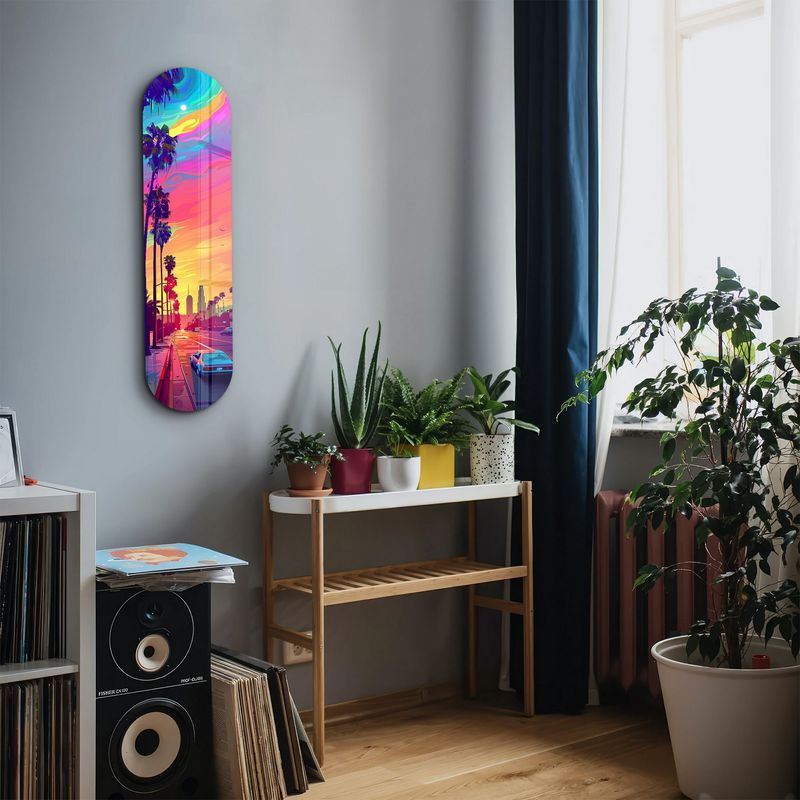 Casa si Gradina - Decoratiuni - Tablouri - Tablou sticlă securizată Wallxpert, sticlă, 20 x 80 cm, multicolor, 226SNG1103 - Infinity.ro