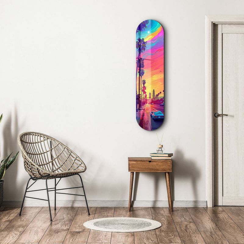Casa si Gradina - Decoratiuni - Tablouri - Tablou sticlă securizată Wallxpert, sticlă, 20 x 80 cm, multicolor, 226SNG1103 - Infinity.ro