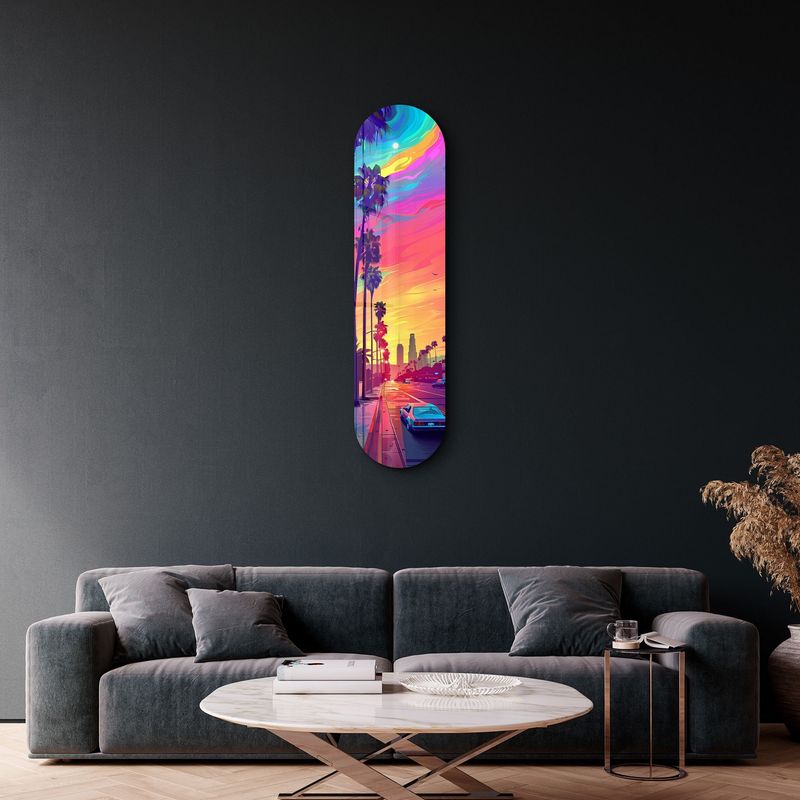 Casa si Gradina - Decoratiuni - Tablouri - Tablou sticlă securizată Wallxpert, sticlă, 20 x 80 cm, multicolor, 226SNG1103 - Infinity.ro
