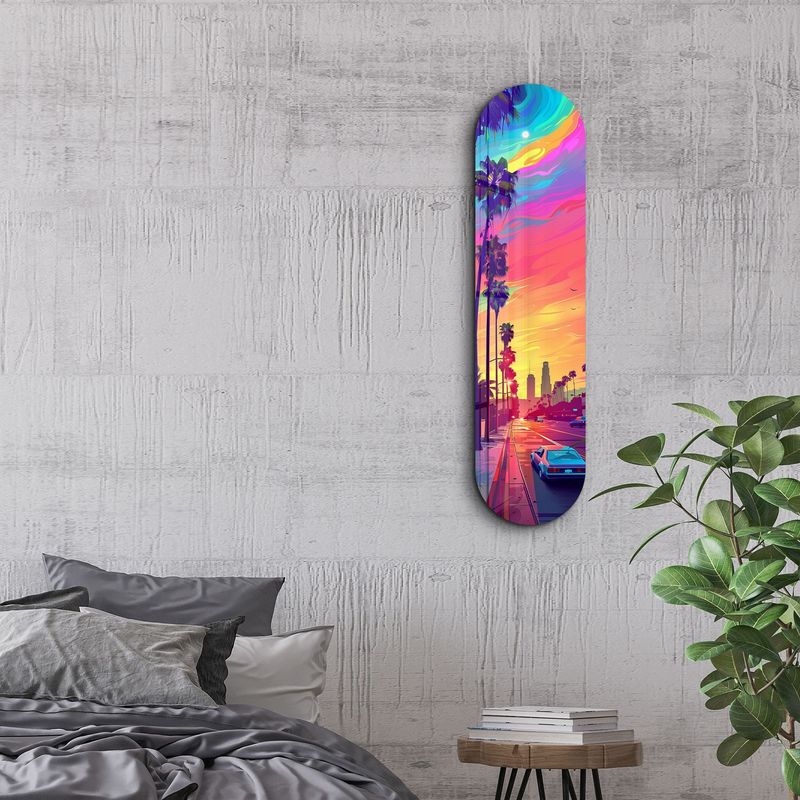 Casa si Gradina - Decoratiuni - Tablouri - Tablou sticlă securizată Wallxpert, sticlă, 20 x 80 cm, multicolor, 226SNG1103 - Infinity.ro