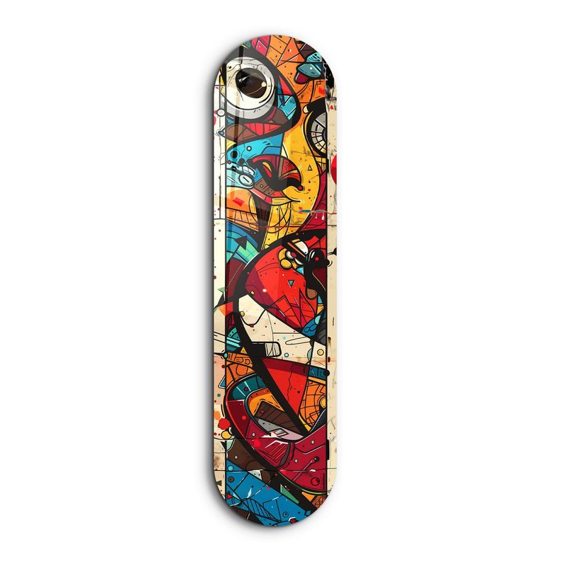 Casa si Gradina - Decoratiuni - Tablouri - Tablou sticlă securizată Wallxpert, sticlă, 20 x 80 cm, multicolor, 226SNG1139 - Infinity.ro