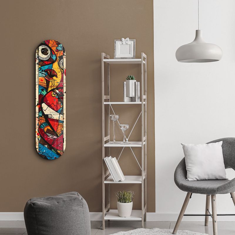 Casa si Gradina - Decoratiuni - Tablouri - Tablou sticlă securizată Wallxpert, sticlă, 20 x 80 cm, multicolor, 226SNG1139 - Infinity.ro
