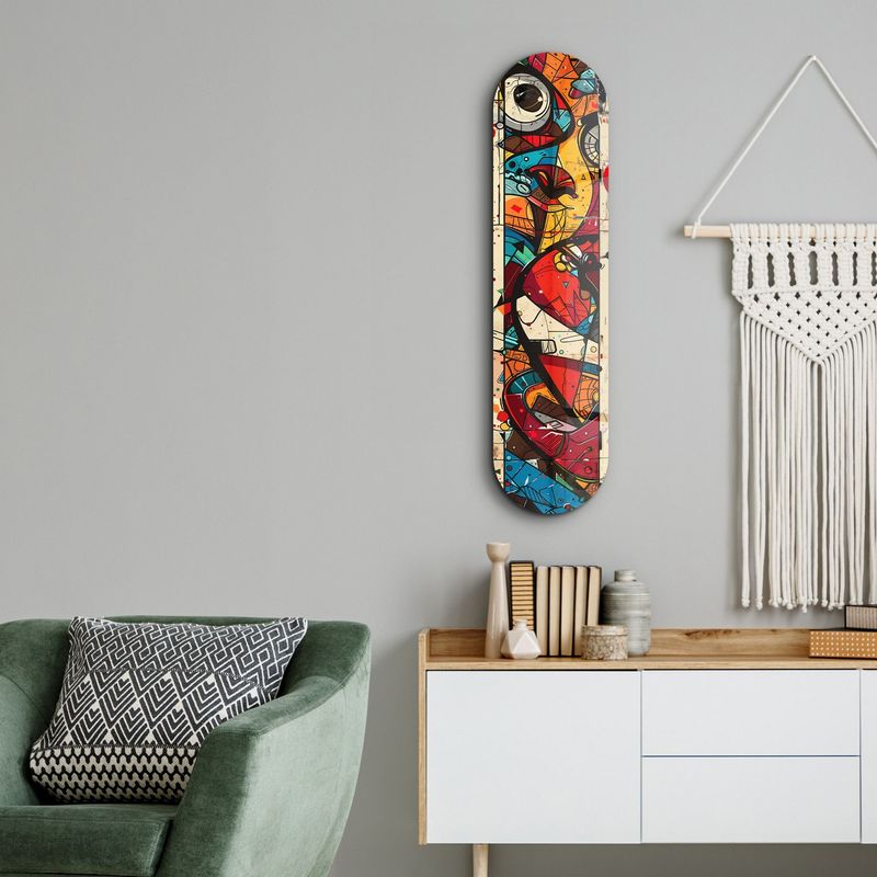Casa si Gradina - Decoratiuni - Tablouri - Tablou sticlă securizată Wallxpert, sticlă, 20 x 80 cm, multicolor, 226SNG1139 - Infinity.ro
