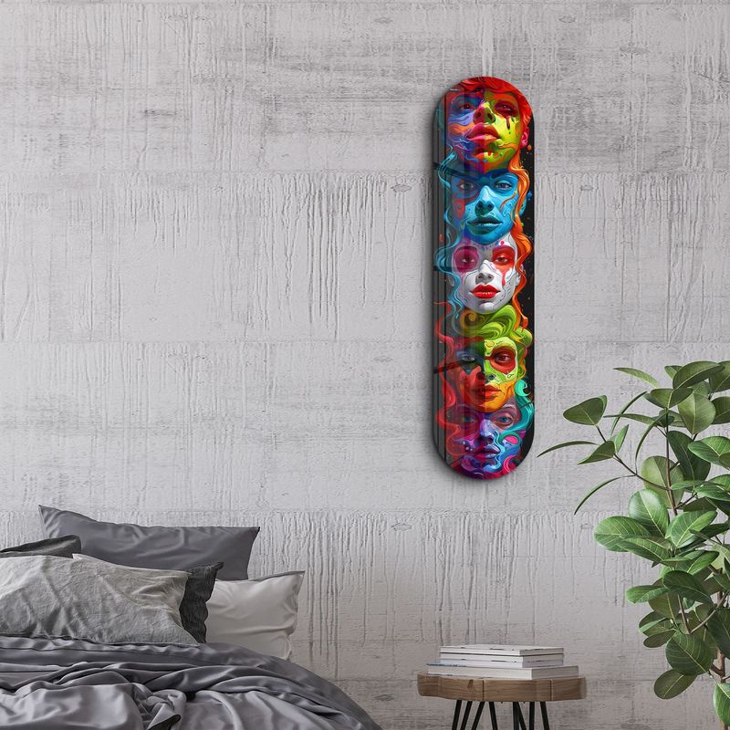 Casa si Gradina - Decoratiuni - Tablouri - Tablou sticlă securizată Wallxpert, sticlă, 20 x 80 cm, multicolor, 226SNG1101 - Infinity.ro