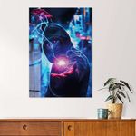 Casa si Gradina - Decoratiuni - Tablouri - Tablou sticlă securizată Wallxpert, sticlă, 40 x 60 cm, multicolor, 975GSR1512 - Infinity.ro