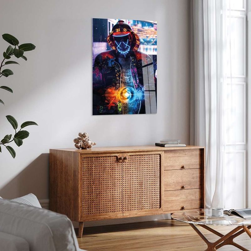Casa si Gradina - Decoratiuni - Tablouri - Tablou sticlă securizată Wallxpert, sticlă, 50 x 70 cm, multicolor, 975GSR1518 - Infinity.ro