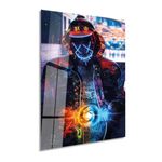 Casa si Gradina - Decoratiuni - Tablouri - Tablou sticlă securizată Wallxpert, sticlă, 50 x 70 cm, multicolor, 975GSR1518 - Infinity.ro