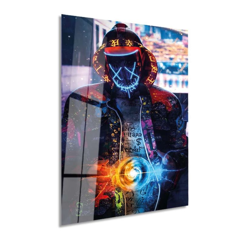 Casa si Gradina - Decoratiuni - Tablouri - Tablou sticlă securizată Wallxpert, sticlă, 50 x 70 cm, multicolor, 975GSR1518 - Infinity.ro