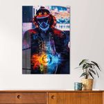 Casa si Gradina - Decoratiuni - Tablouri - Tablou sticlă securizată Wallxpert, sticlă, 50 x 70 cm, multicolor, 975GSR1518 - Infinity.ro