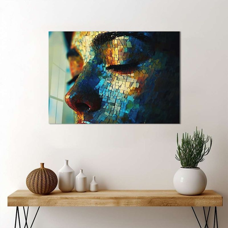 Casa si Gradina - Decoratiuni - Tablouri - Tablou sticlă securizată Wallxpert, sticlă, 50 x 70 cm, multicolor, 975GSR1533 - Infinity.ro