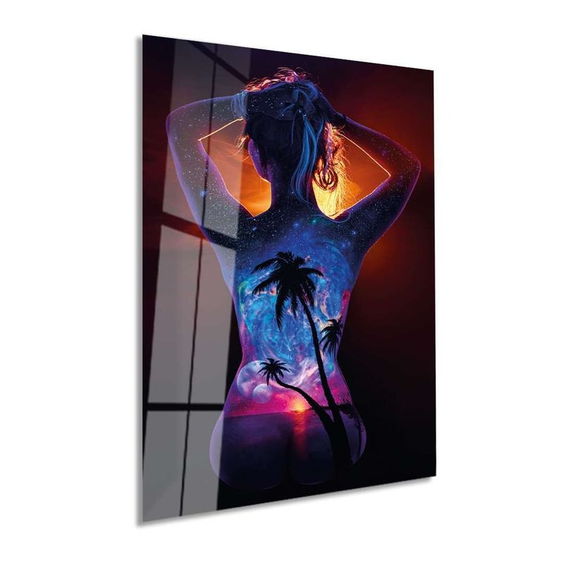 Casa si Gradina - Decoratiuni - Tablouri - Tablou sticlă securizată Wallxpert, sticlă, 50 x 70 cm, multicolor, 975GSR1493 - Infinity.ro
