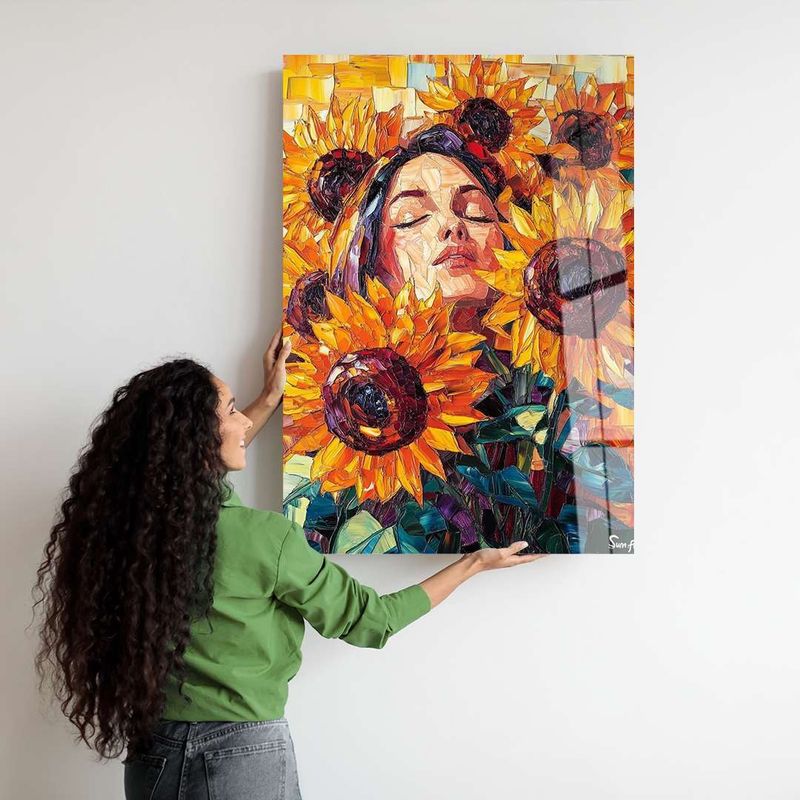 Casa si Gradina - Decoratiuni - Tablouri - Tablou sticlă securizată Wallxpert, sticlă, 50 x 70 cm, multicolor, 975GSR1438 - Infinity.ro
