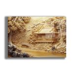 Casa si Gradina - Decoratiuni - Tablouri - Tablou sticlă securizată Wallxpert, sticlă, 40 x 60 cm, multicolor, 544CLR1631 - Infinity.ro