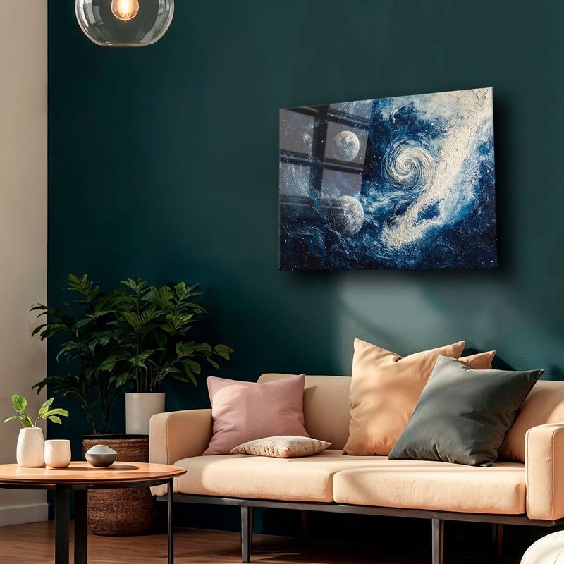 Casa si Gradina - Decoratiuni - Tablouri - Tablou sticlă securizată Wallxpert, sticlă, 40 x 60 cm, multicolor, 544CLR1559 - Infinity.ro