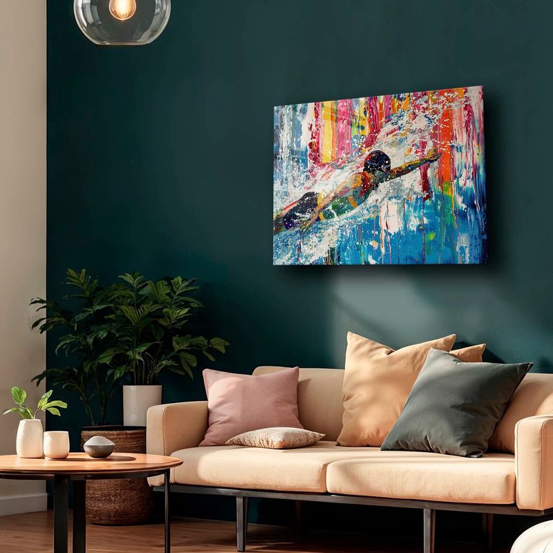 Casa si Gradina - Decoratiuni - Tablouri - Tablou sticlă securizată Wallxpert, sticlă, 40 x 60 cm, multicolor, 544CLR1607 - Infinity.ro