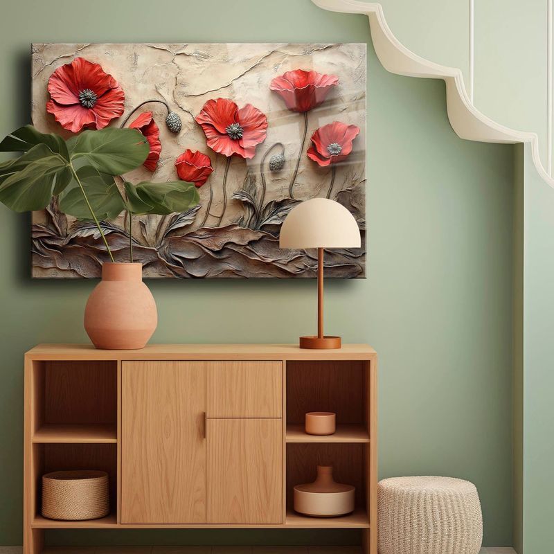 Casa si Gradina - Decoratiuni - Tablouri - Tablou sticlă securizată Wallxpert, sticlă, 40 x 60 cm, multicolor, 544CLR1505 - Infinity.ro