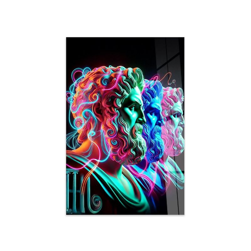 Casa si Gradina - Decoratiuni - Tablouri - Tablou sticlă securizată Wallxpert, sticlă, 50 x 70 cm, multicolor, 975GSR1348 - Infinity.ro